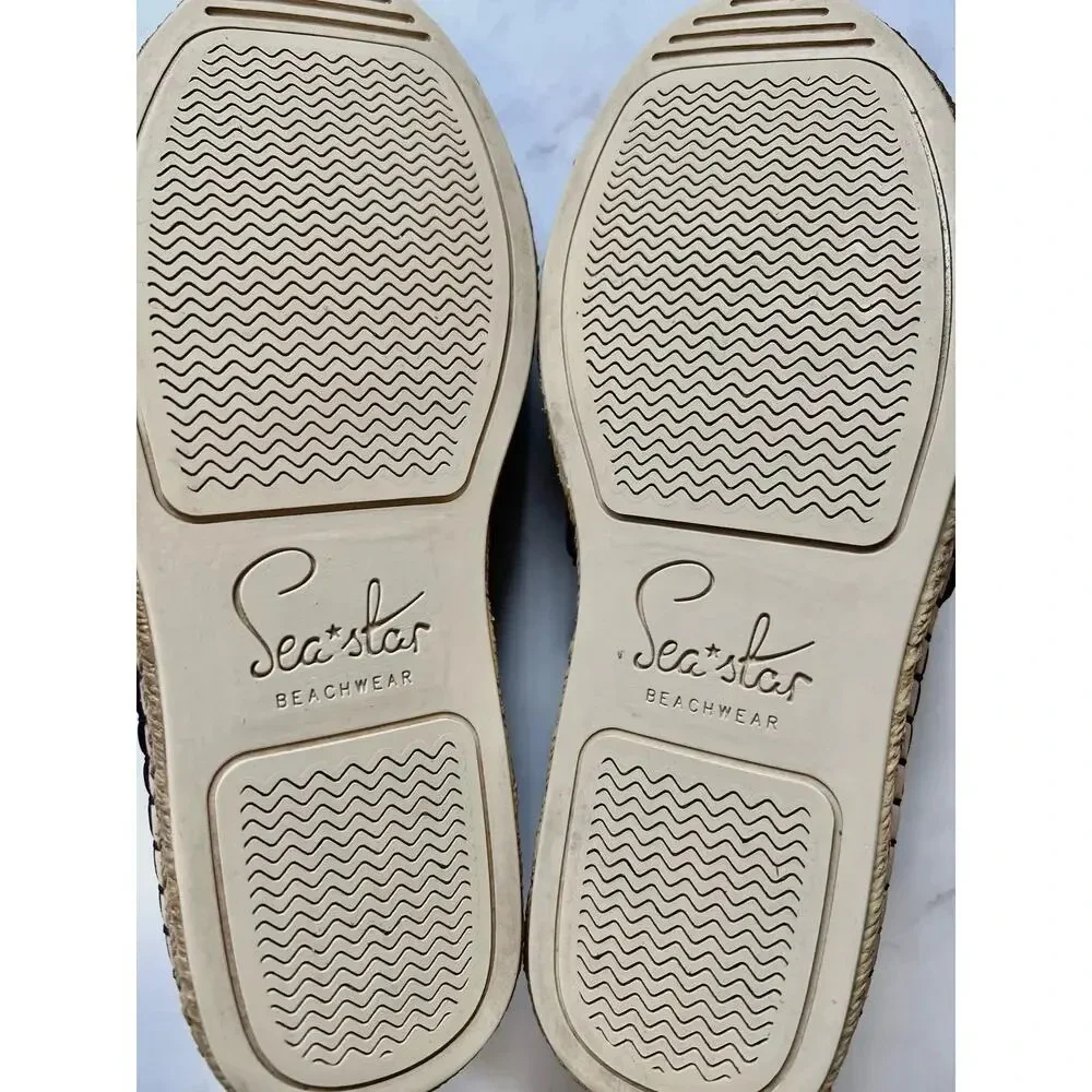 Sea Star Shoe Women Size 6 Espadrilles Cap Toe Mesh Casual Slip On Resort Cruise - Picture 7 of 10
